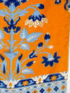 CALABRESE 1924 LINEN & SILK SCARF - ORANGE FLORAL