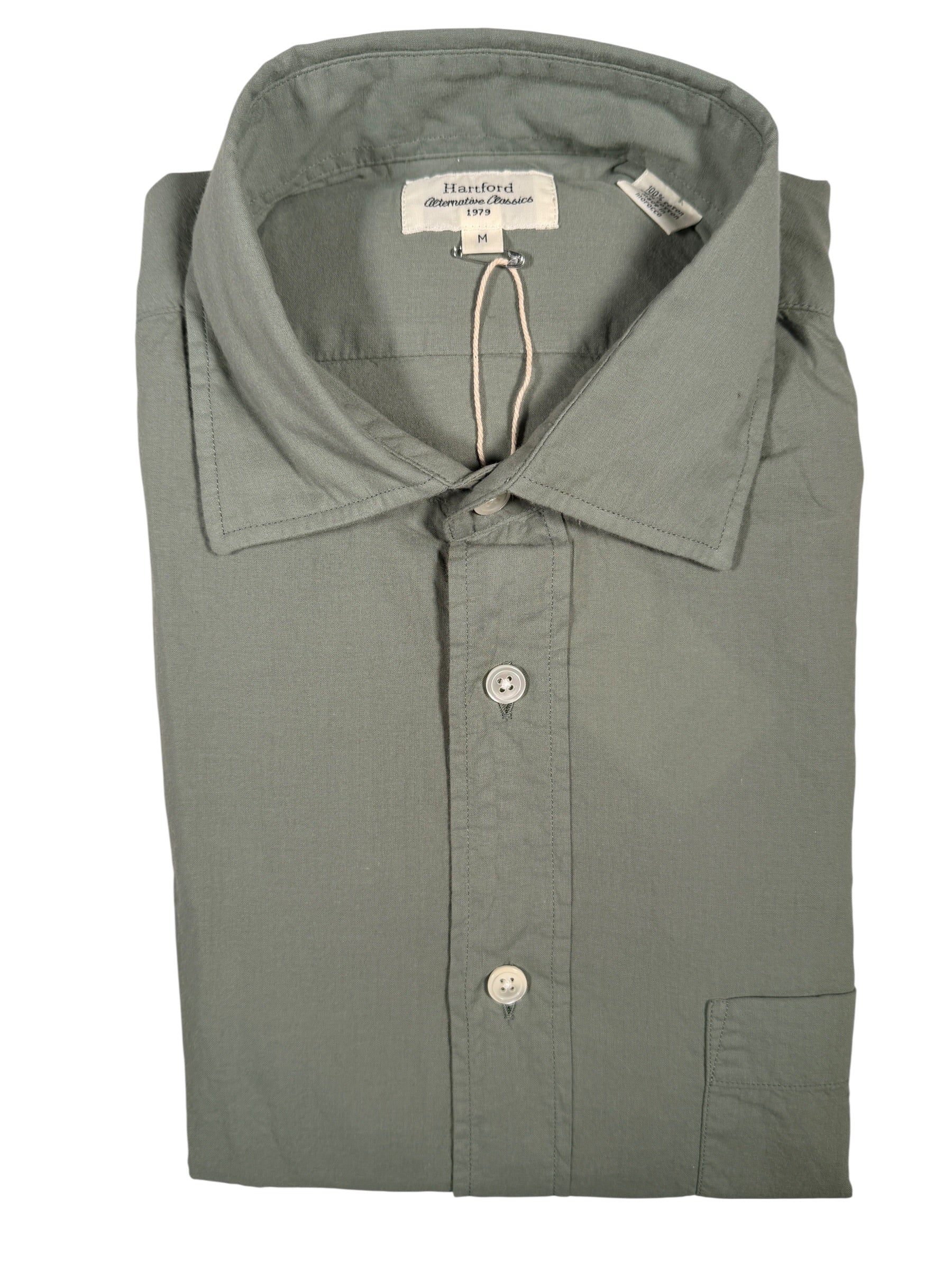 HARTFORD MEN'S CASUAL COTTON SHIRT - CACTUS