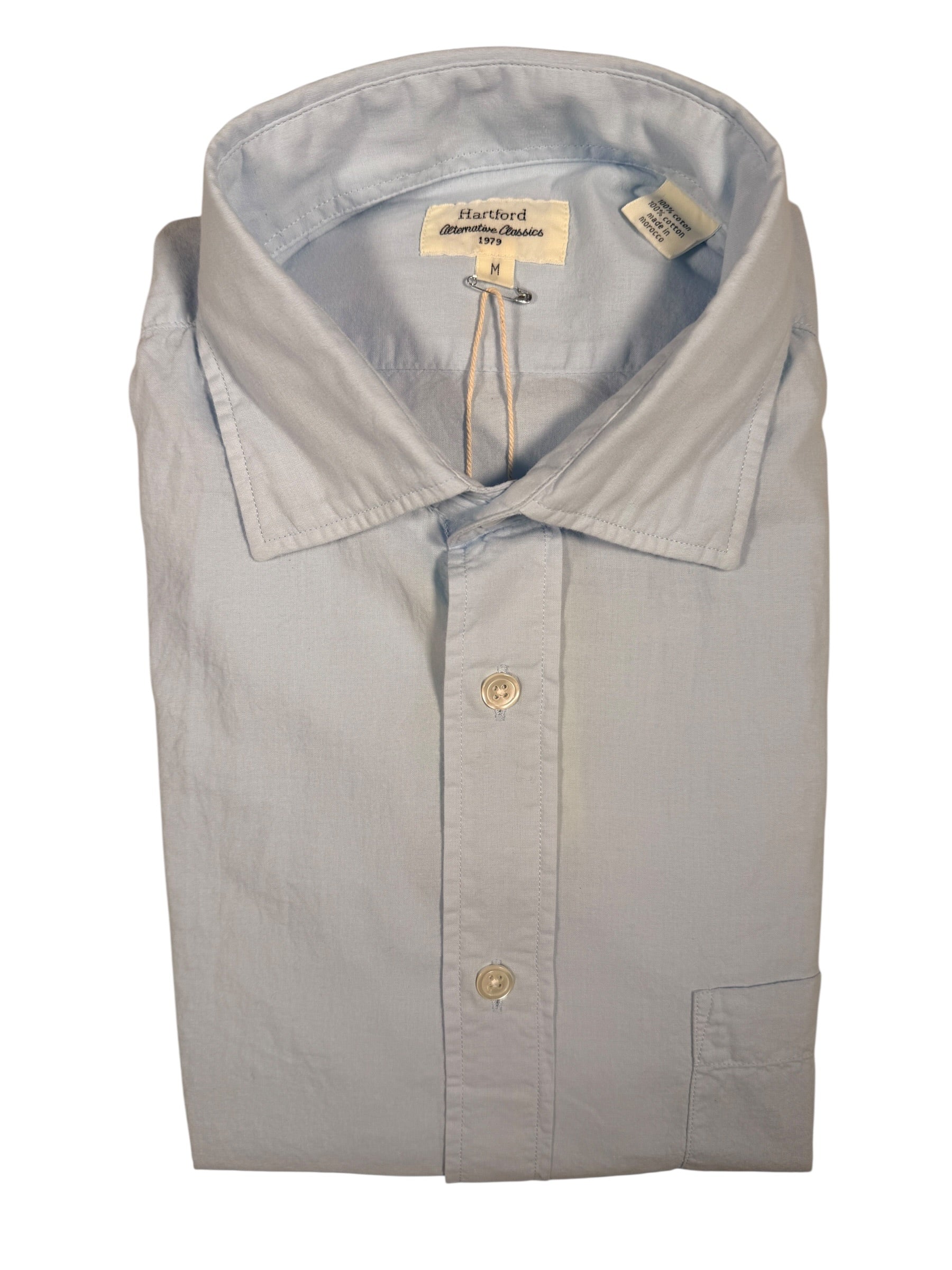 HARTFORD MEN'S CASUAL COTTON SHIRT - SKY