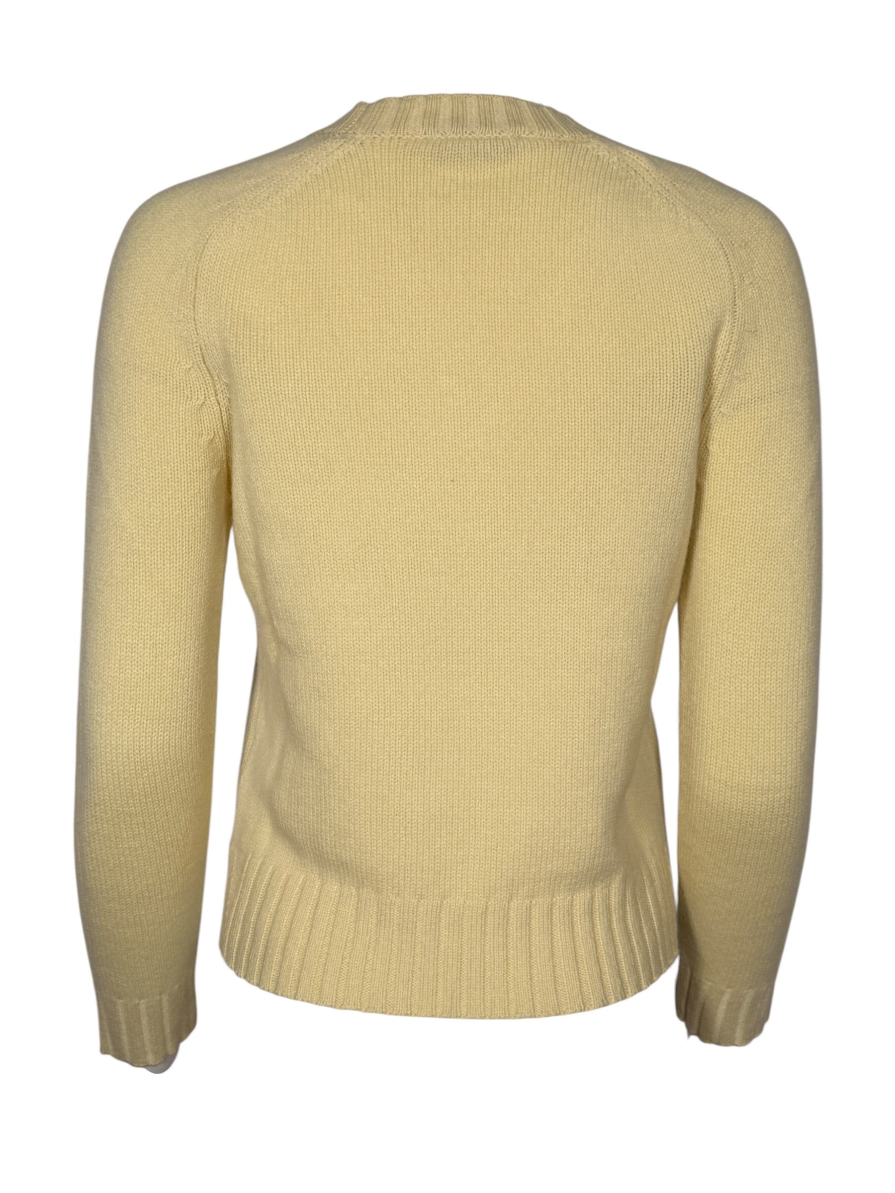 PUROTATTO CASHMERE CREW SWEATER - PASTEL YELLOW