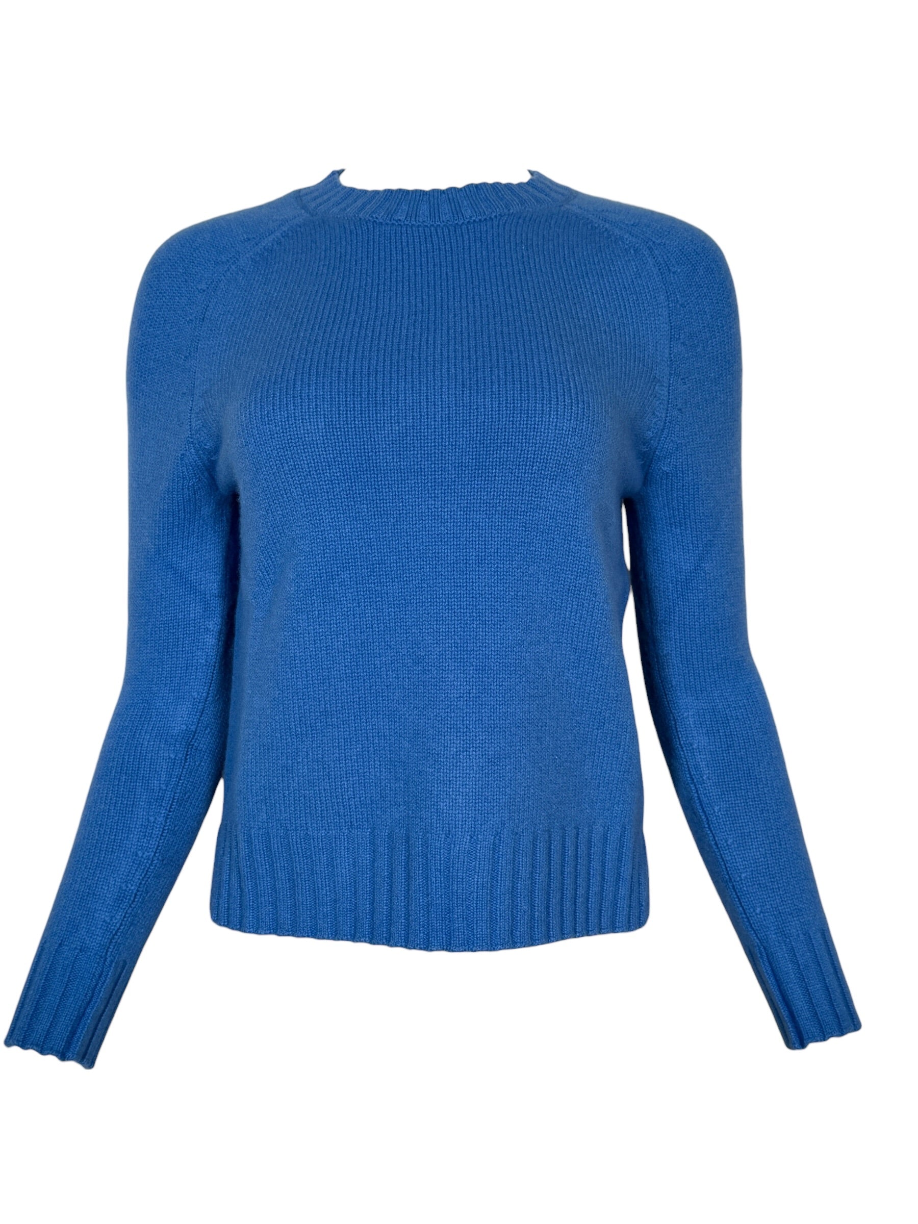 PUROTATTO CASHMERE CREW SWEATER - BLUETTE
