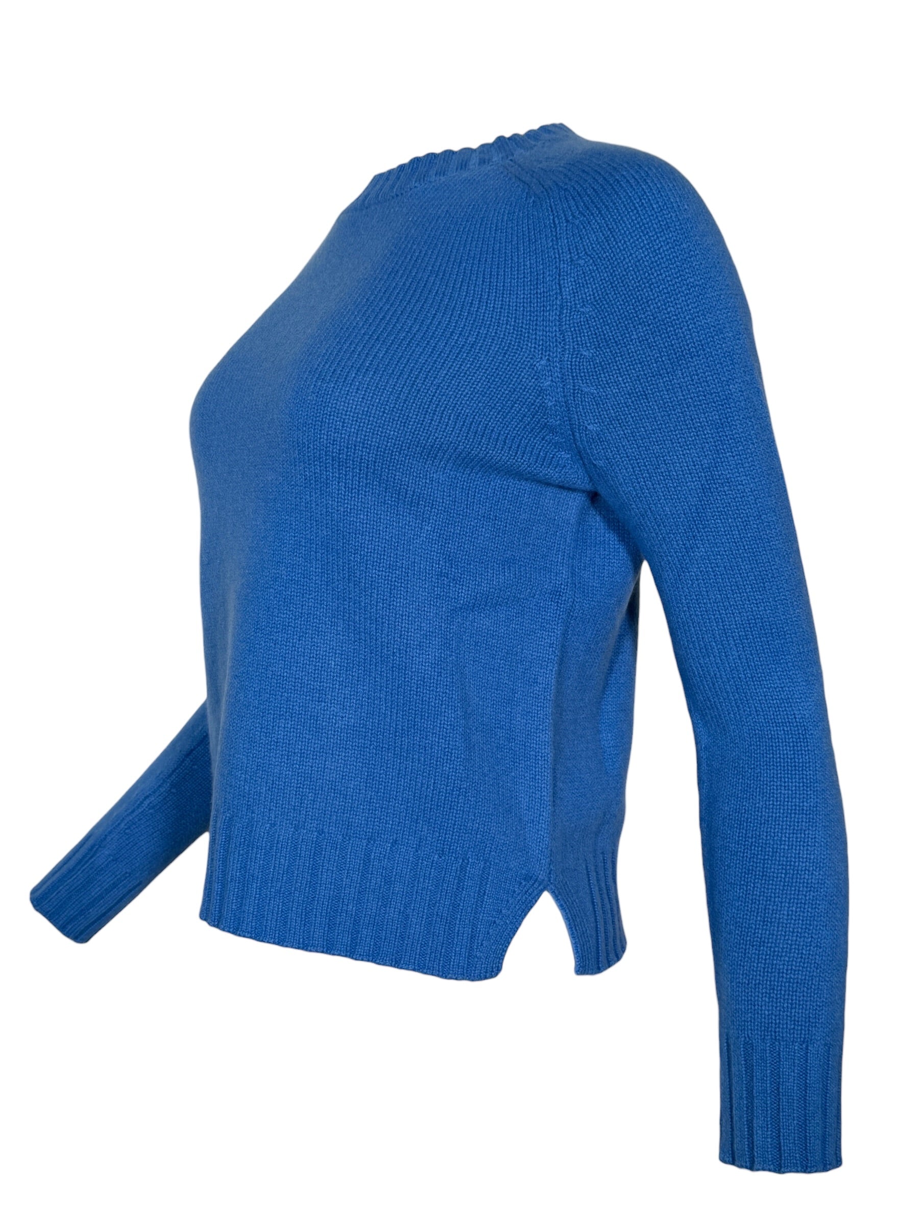 PUROTATTO CASHMERE CREW SWEATER - BLUETTE