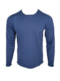 HARTFORD MEN'S KNITTED PULLOVER SWEATER - INDIGO