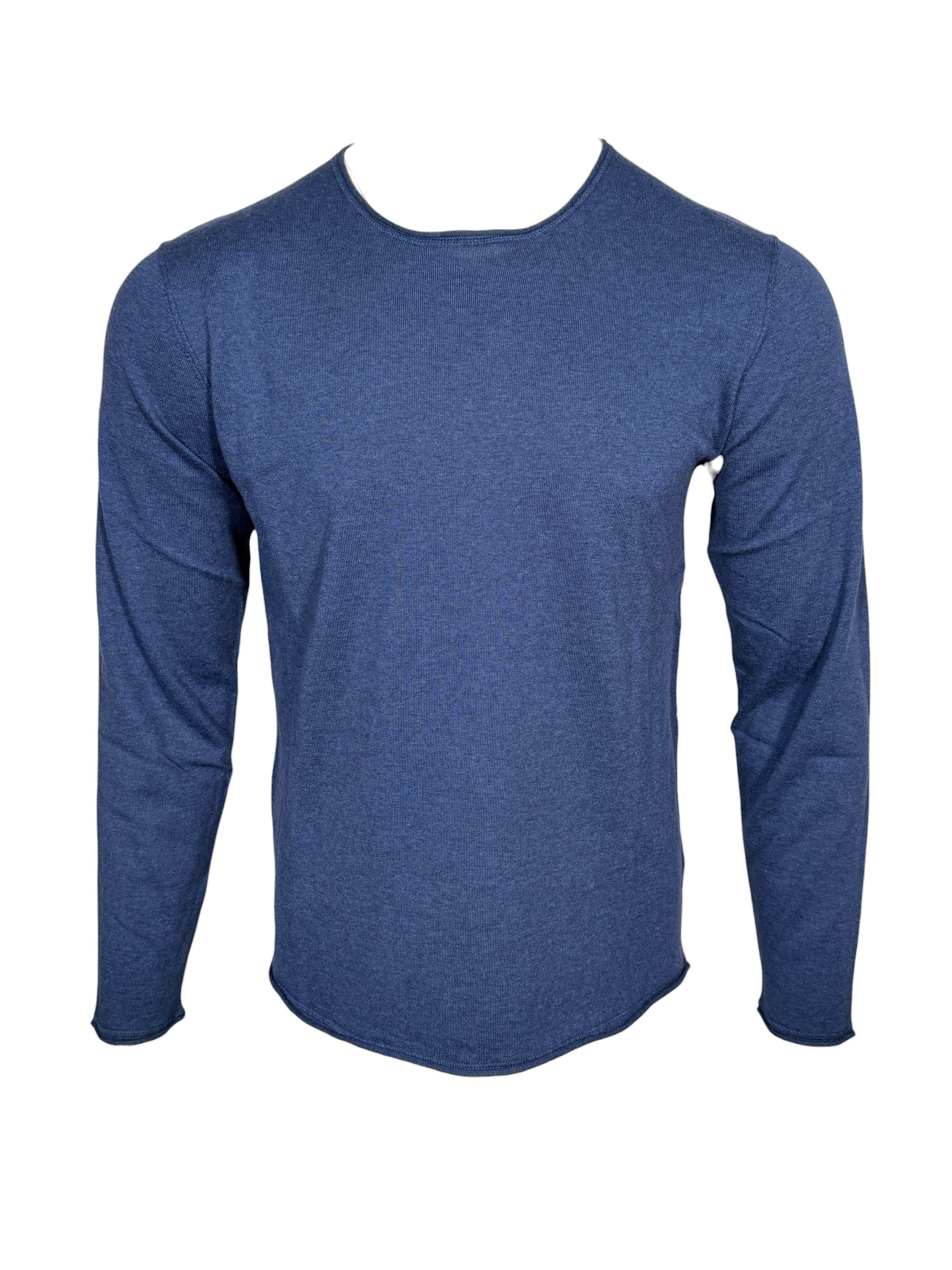 HARTFORD MEN'S KNITTED PULLOVER SWEATER - INDIGO