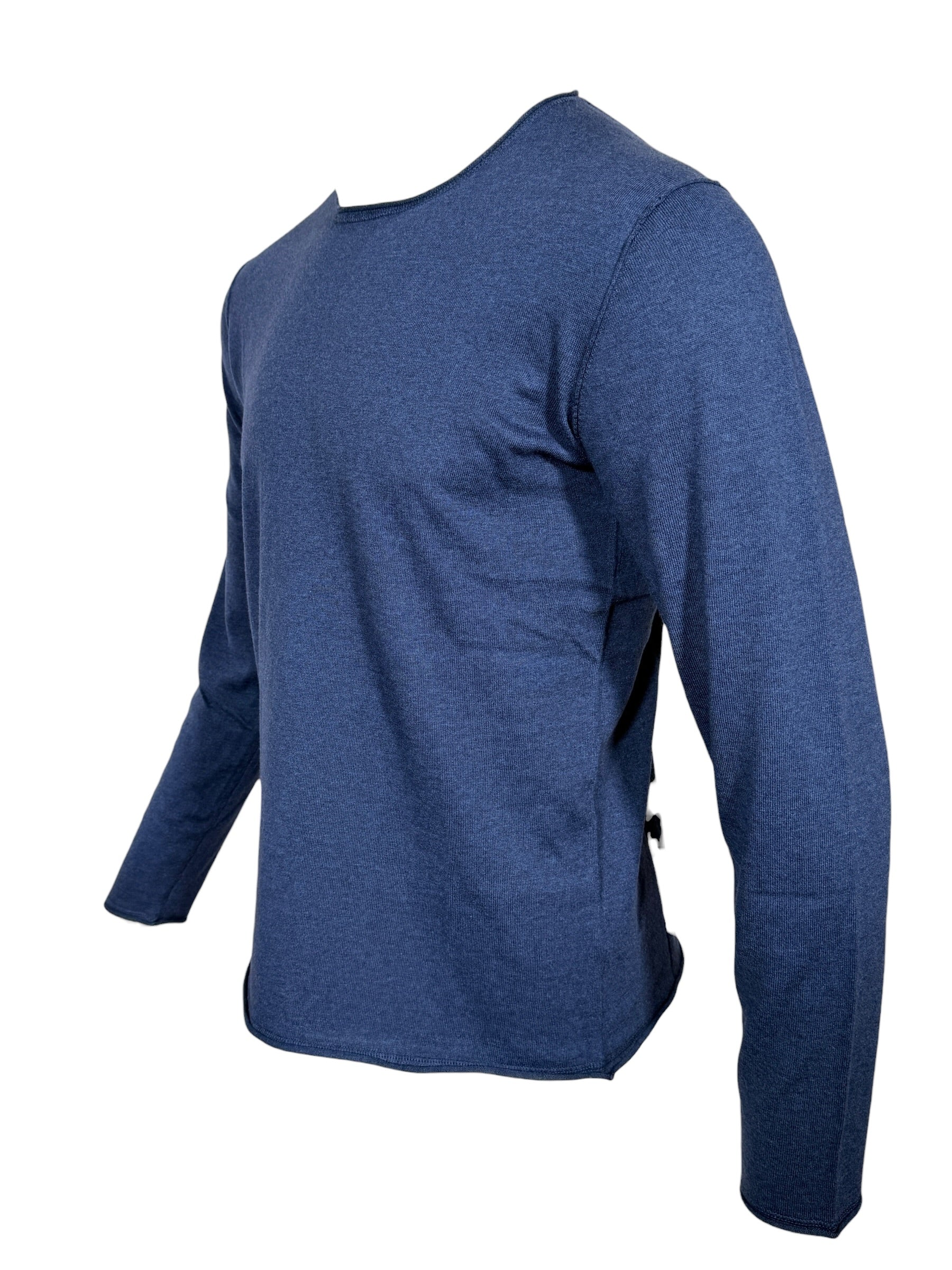 HARTFORD MEN'S KNITTED PULLOVER SWEATER - INDIGO