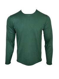 HARTFORD MEN'S KNITTED PULLOVER SWEATER - FOREST GREEN