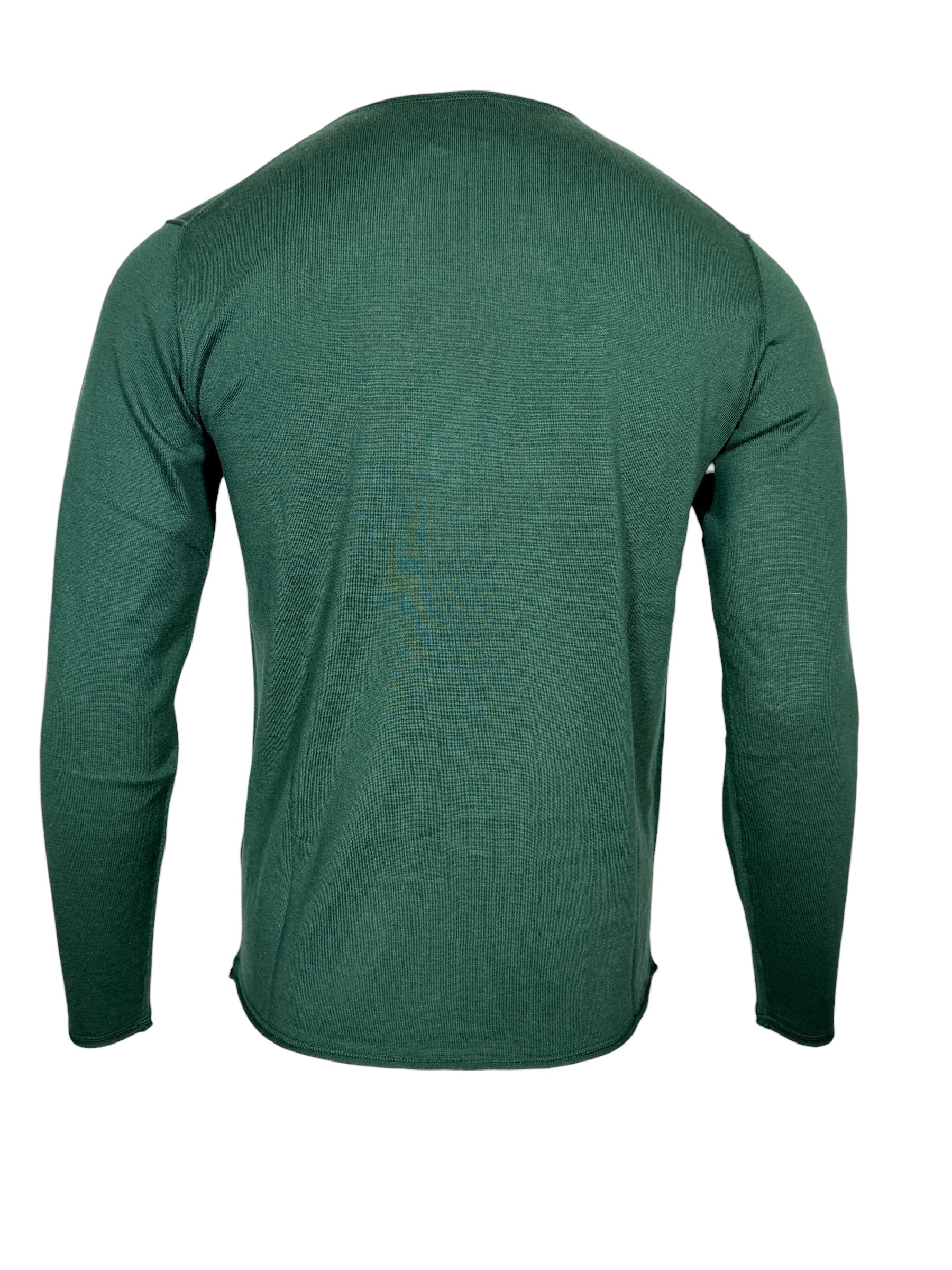 HARTFORD MEN'S KNITTED PULLOVER SWEATER - FOREST GREEN