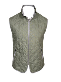 WATERVILLE FIT LINEN VEST - SAGE