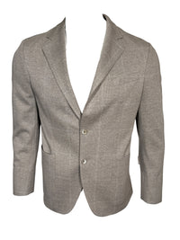 OARS & OLD IVY LORO PIANA WOOL/COTTON SPORT COAT - TAN PLAID