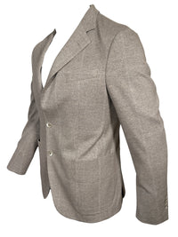 OARS & OLD IVY LORO PIANA WOOL/COTTON SPORT COAT - TAN PLAID