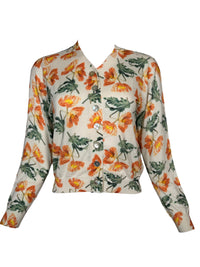 IN BED WITH YOU V-NECK CARDIGAN - WHITE POPPY