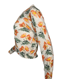 IN BED WITH YOU V-NECK CARDIGAN - WHITE POPPY