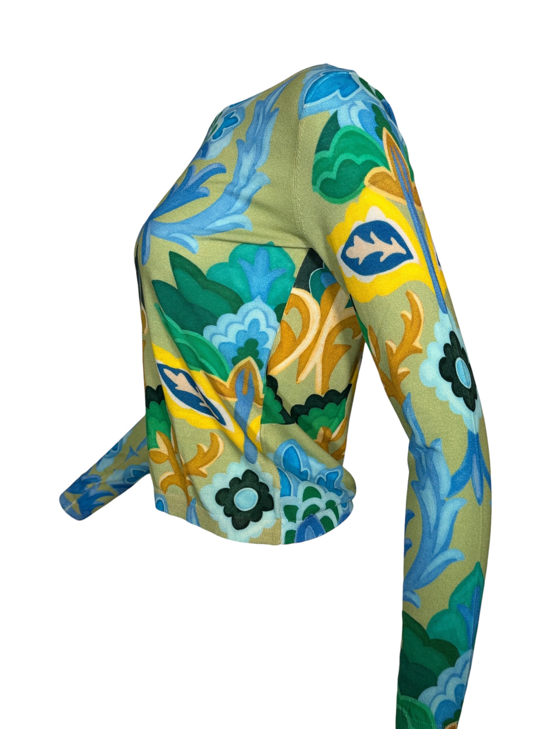 IN BED WITH YOU CREW SWEATER - MULTICOLOR SCROLLS