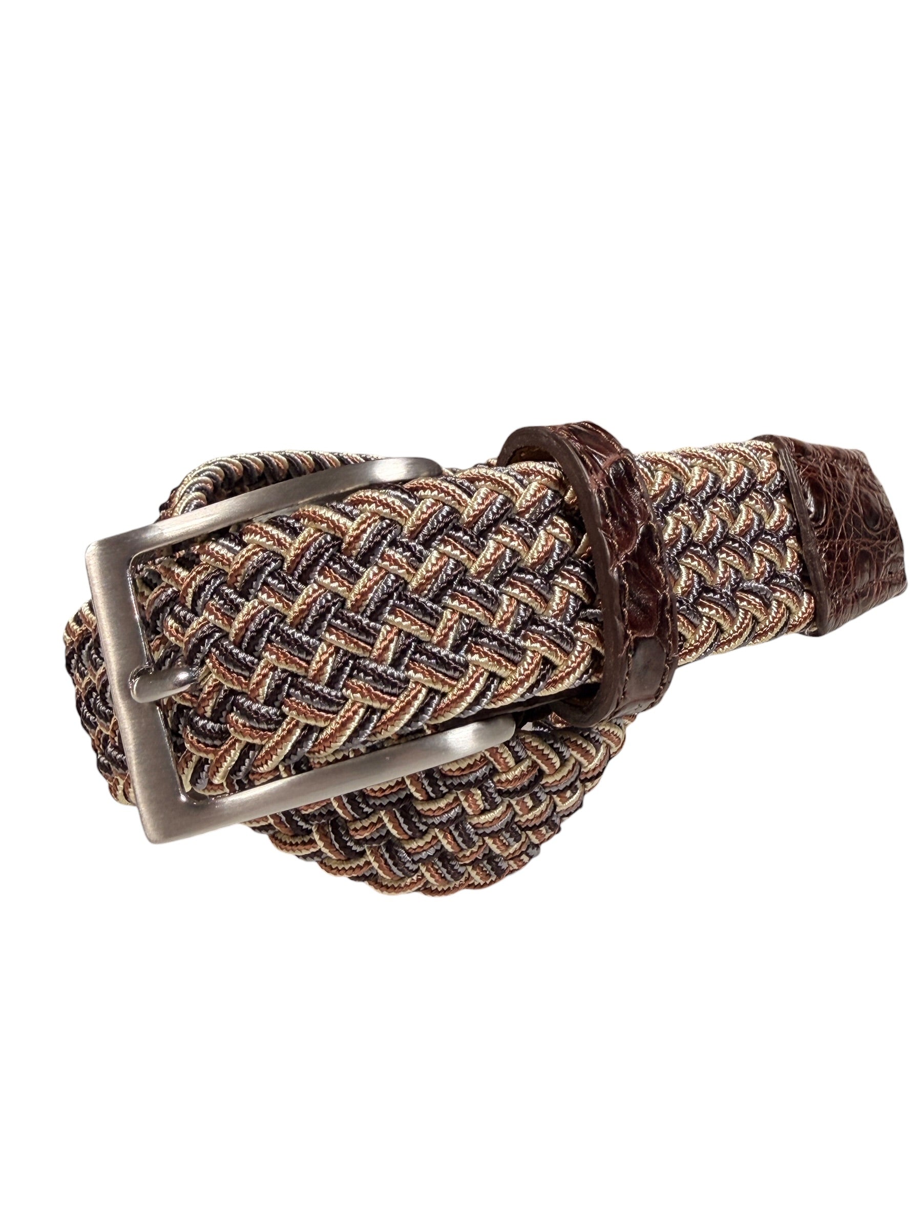 W.KLEINGBERG WOVEN BELT - COPPER BLUE