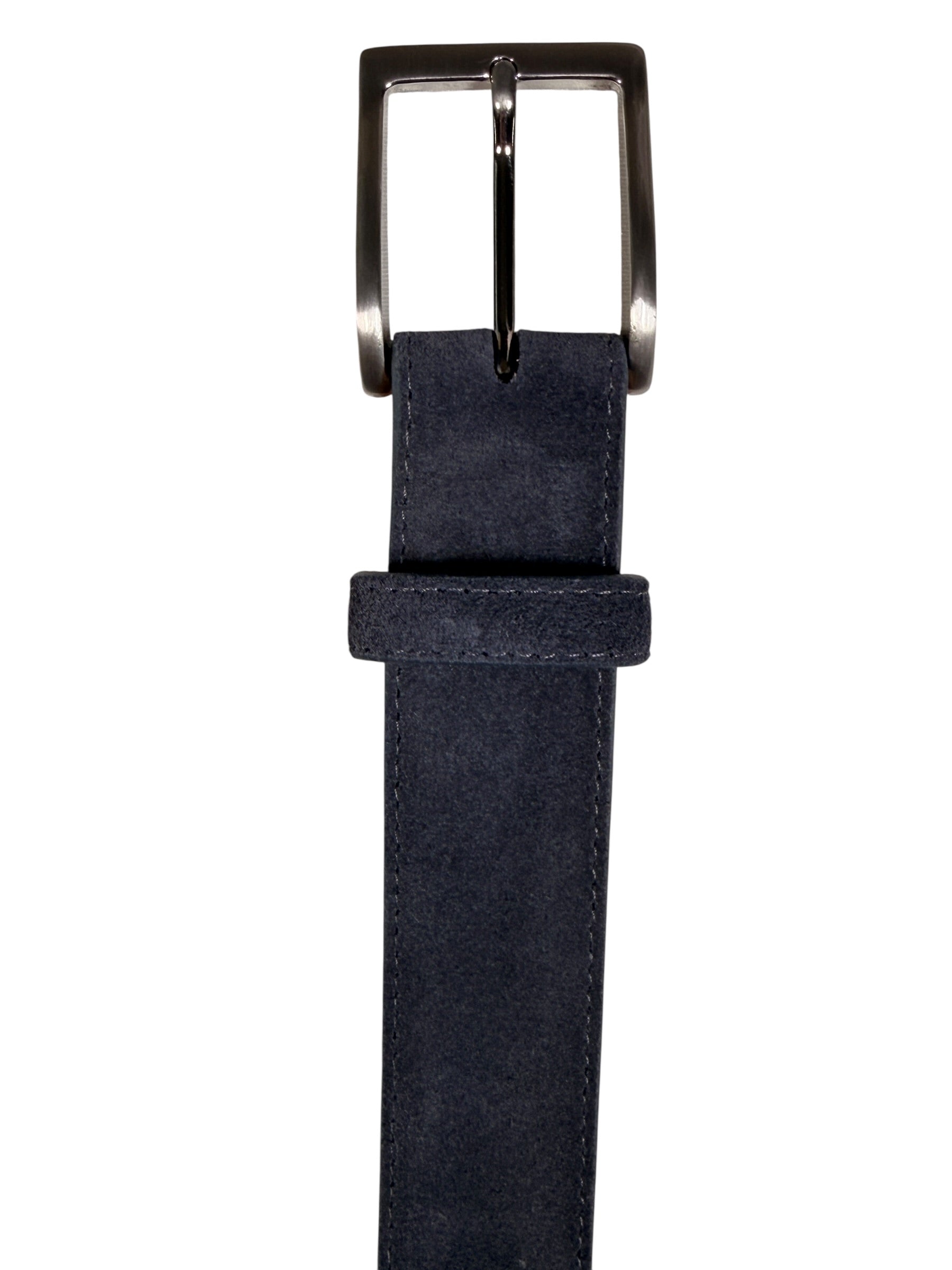 W.KLEINGBERG SUEDE BELT - NAVY