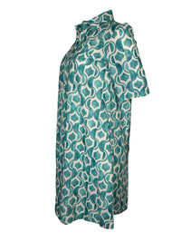 CASMICETTASNOB COTTON DRESS - TURQUOISE PRINT