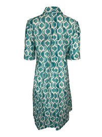 CASMICETTASNOB COTTON DRESS - TURQUOISE PRINT