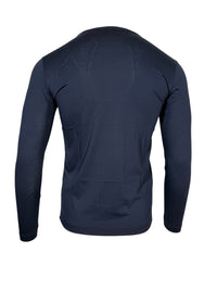 GEORG ROTH MEN'S PIMA T-SHIRT - LONG-SLEEVE - TRUE NAVY