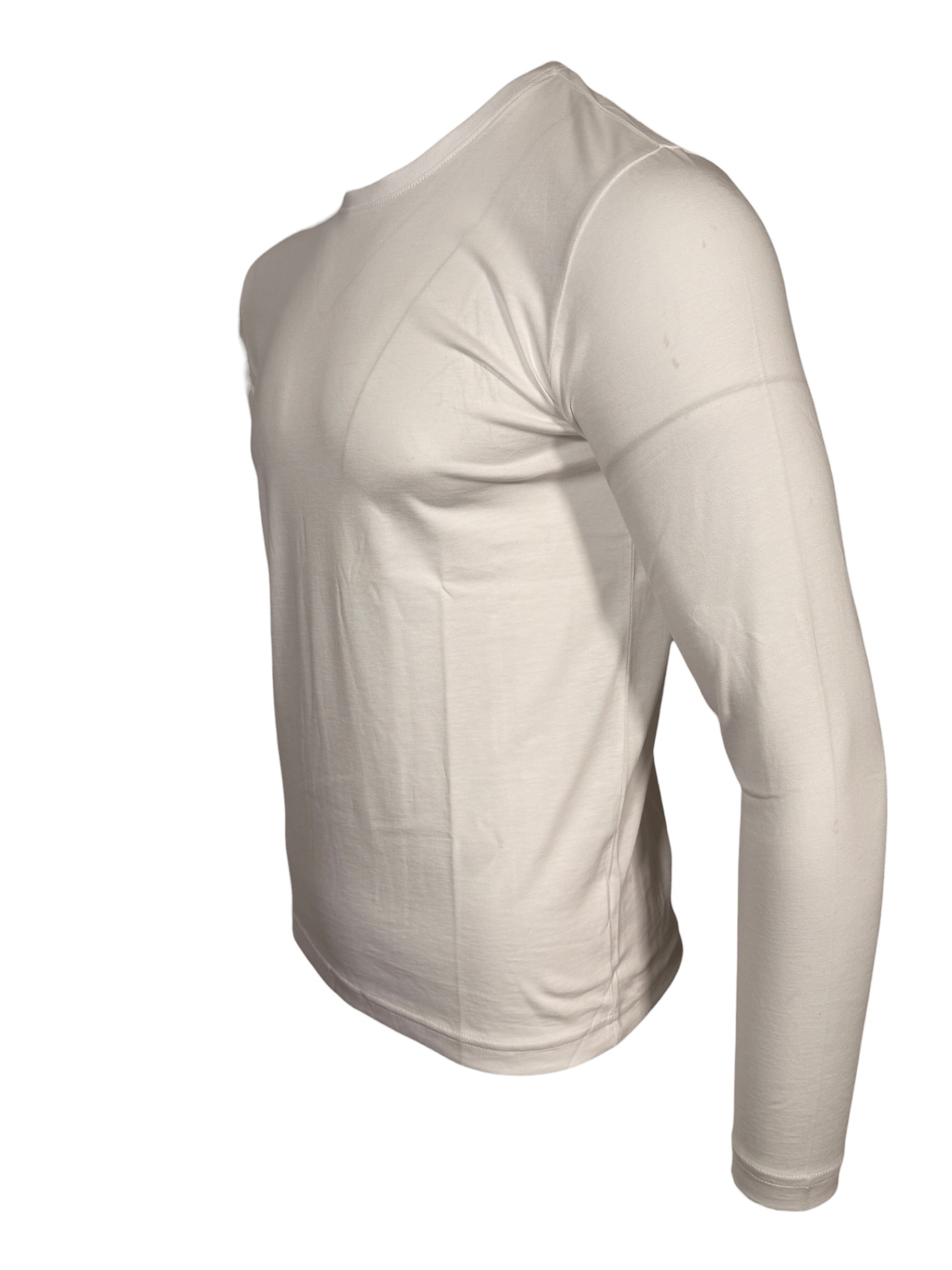 GEORG ROTH MEN'S PIMA T-SHIRT - LONG-SLEEVE - WHITE