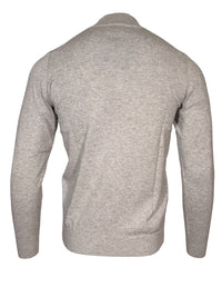 ALAN PAINE SELHURST QUARTER ZIP SWEATER - DOVE
