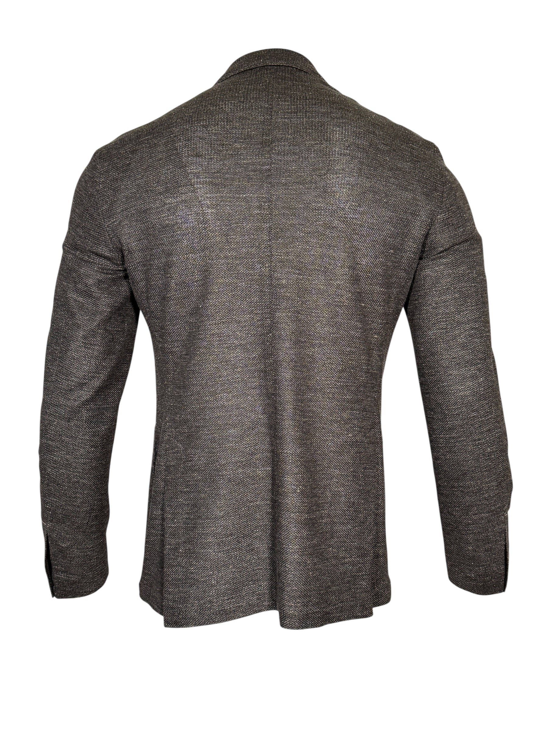 L.B.M. 1911 TAILORED LINEN/COTTON SPORT COAT - CHARCOAL MELANGE