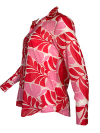 INES DE LA FRESSANGE MAUREENA SHIRT - RED/PINK FLORAL