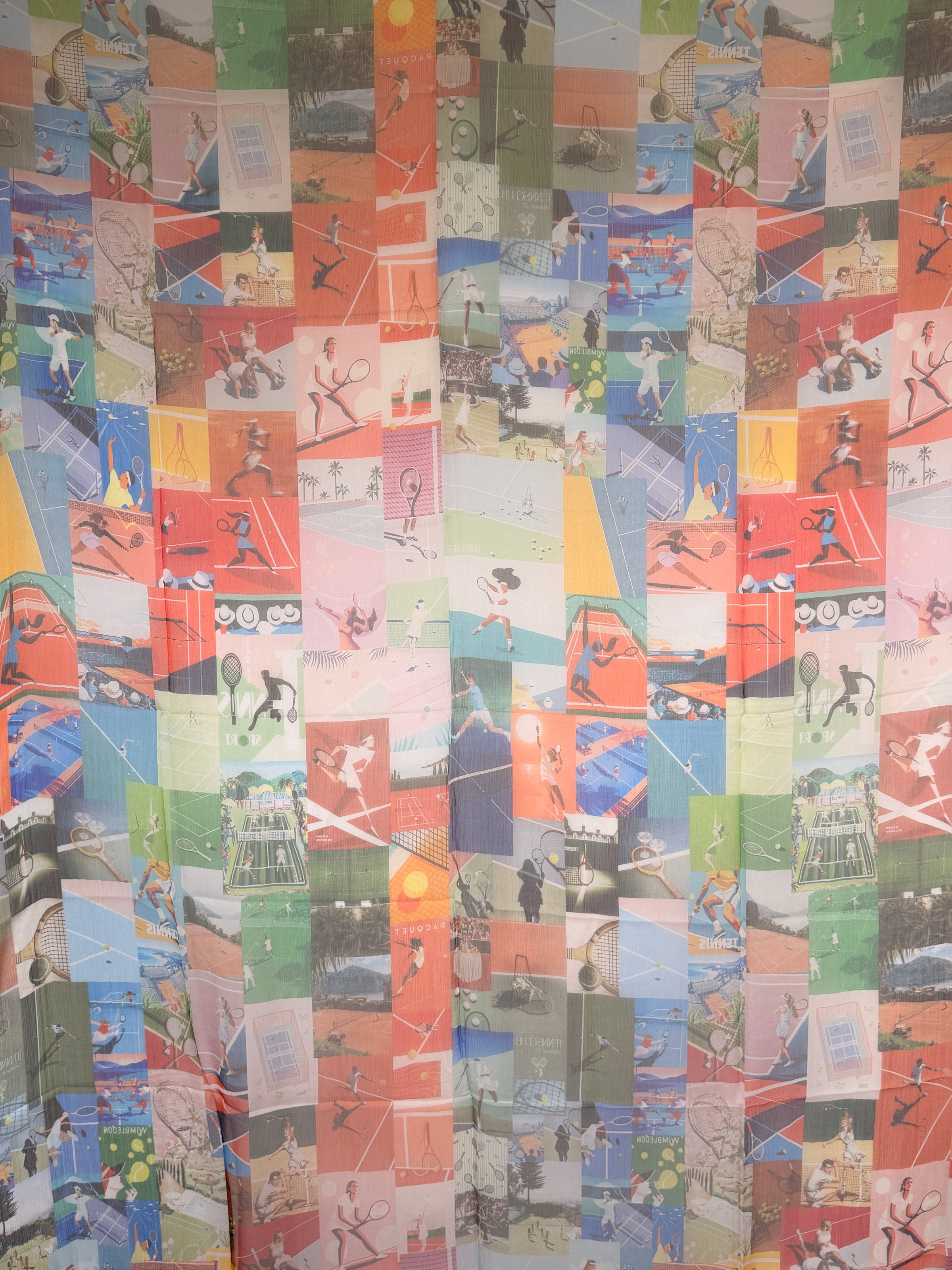 UNBREAK.IT SILK SCARF - TENNIS