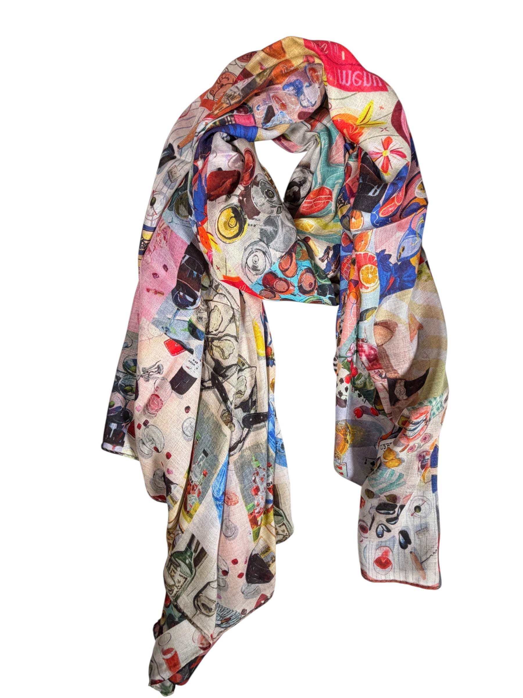 UNBREAK.IT MODAL & SILK SCARF - DRINKS