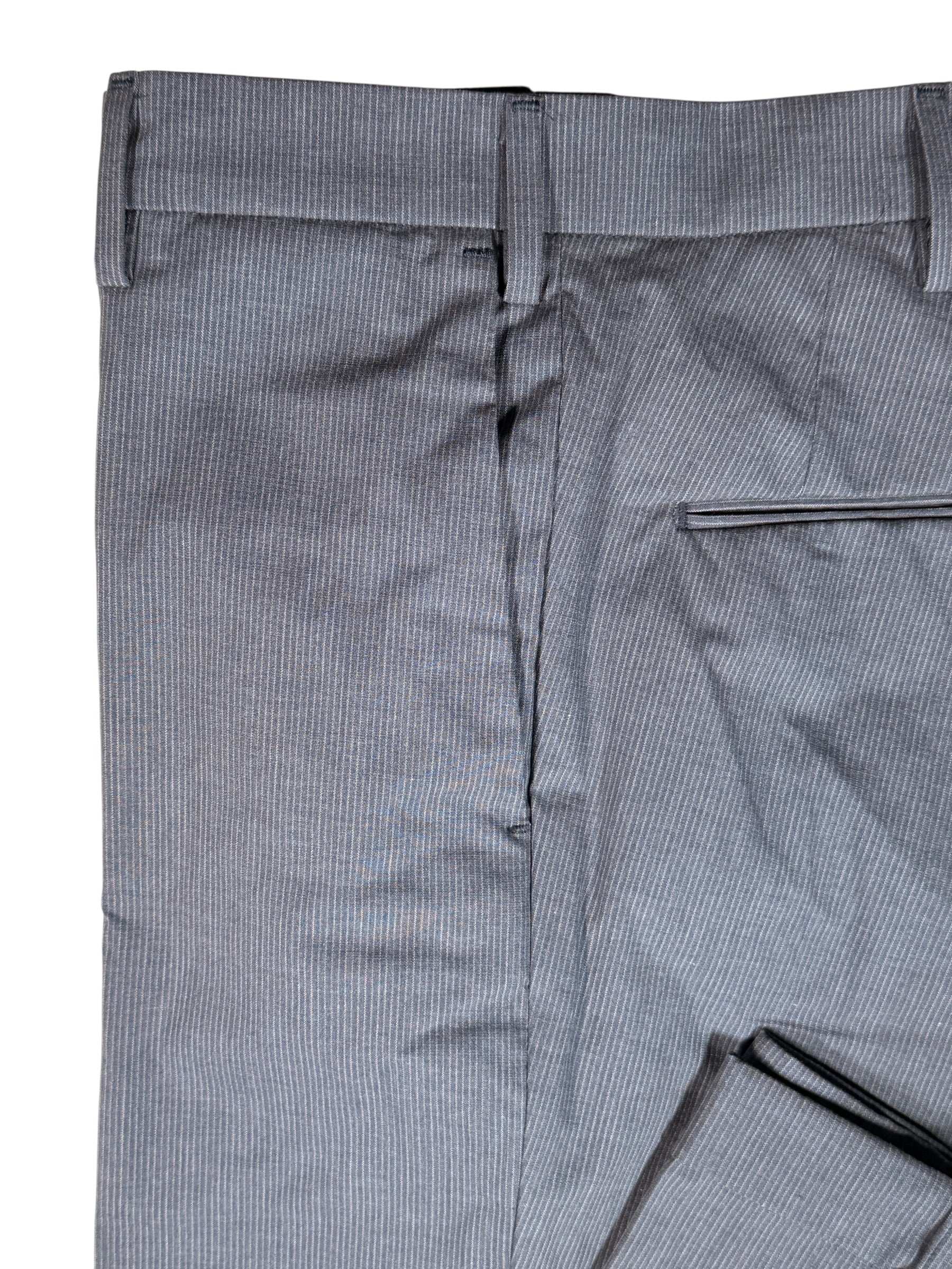 MASON'S MEN’S FINE STRIPE PANTS - NAVY