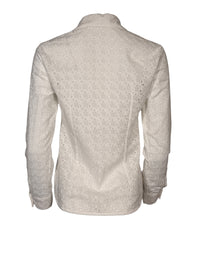 VLT'S BY VALENTINA'S EYELET BLOUSE - WHITE