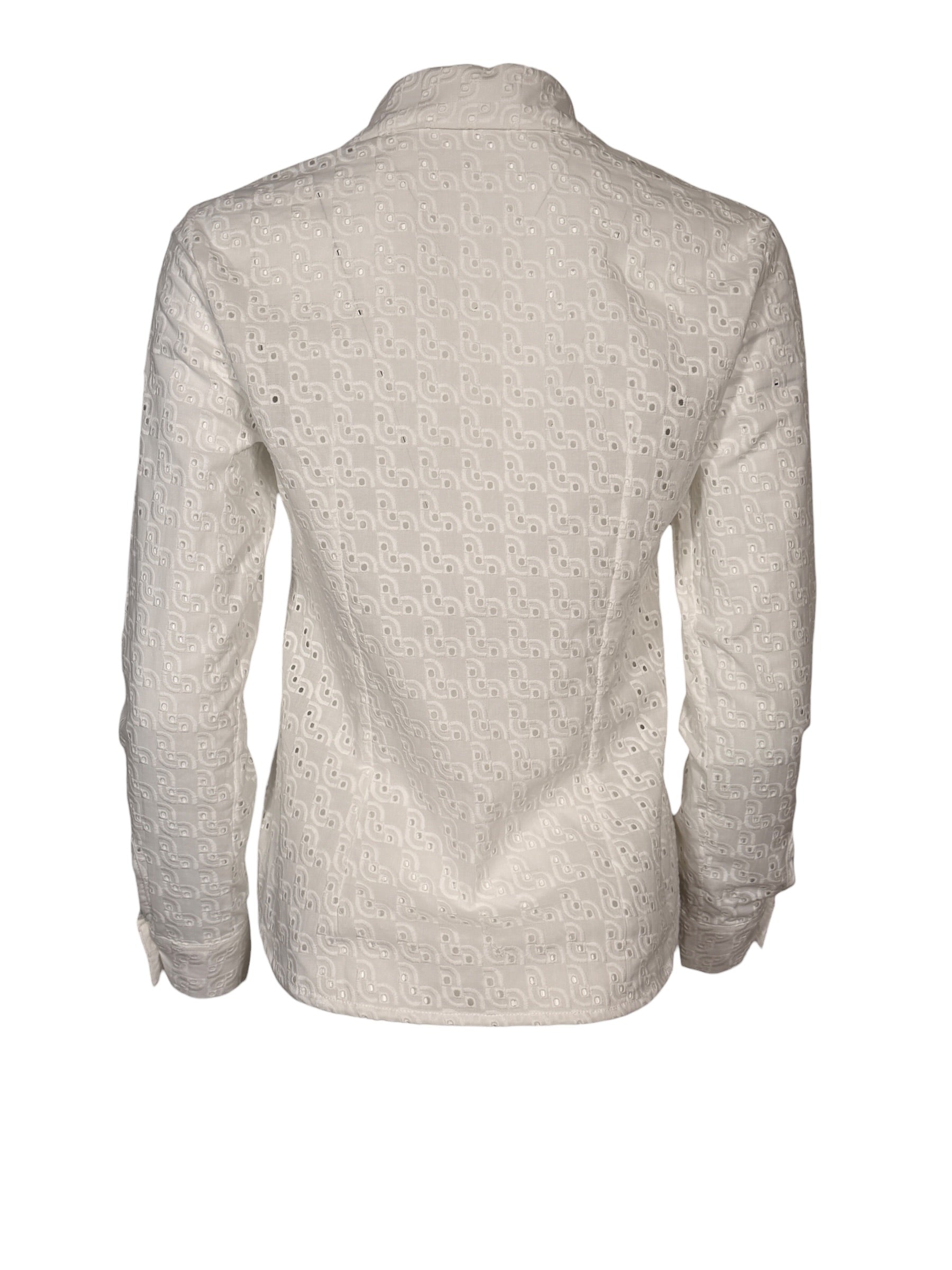 VLT'S BY VALENTINA'S EYELET BLOUSE - WHITE