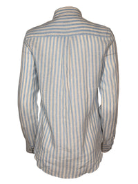 GIANGI NAPOLI WOMEN'S CATY LINEN SHIRT - LIGHT BLUE STRIPE
