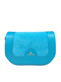CUOIERIA FIORENTINA STELLA SMALL MESSENGER BAG - TURQUOISE