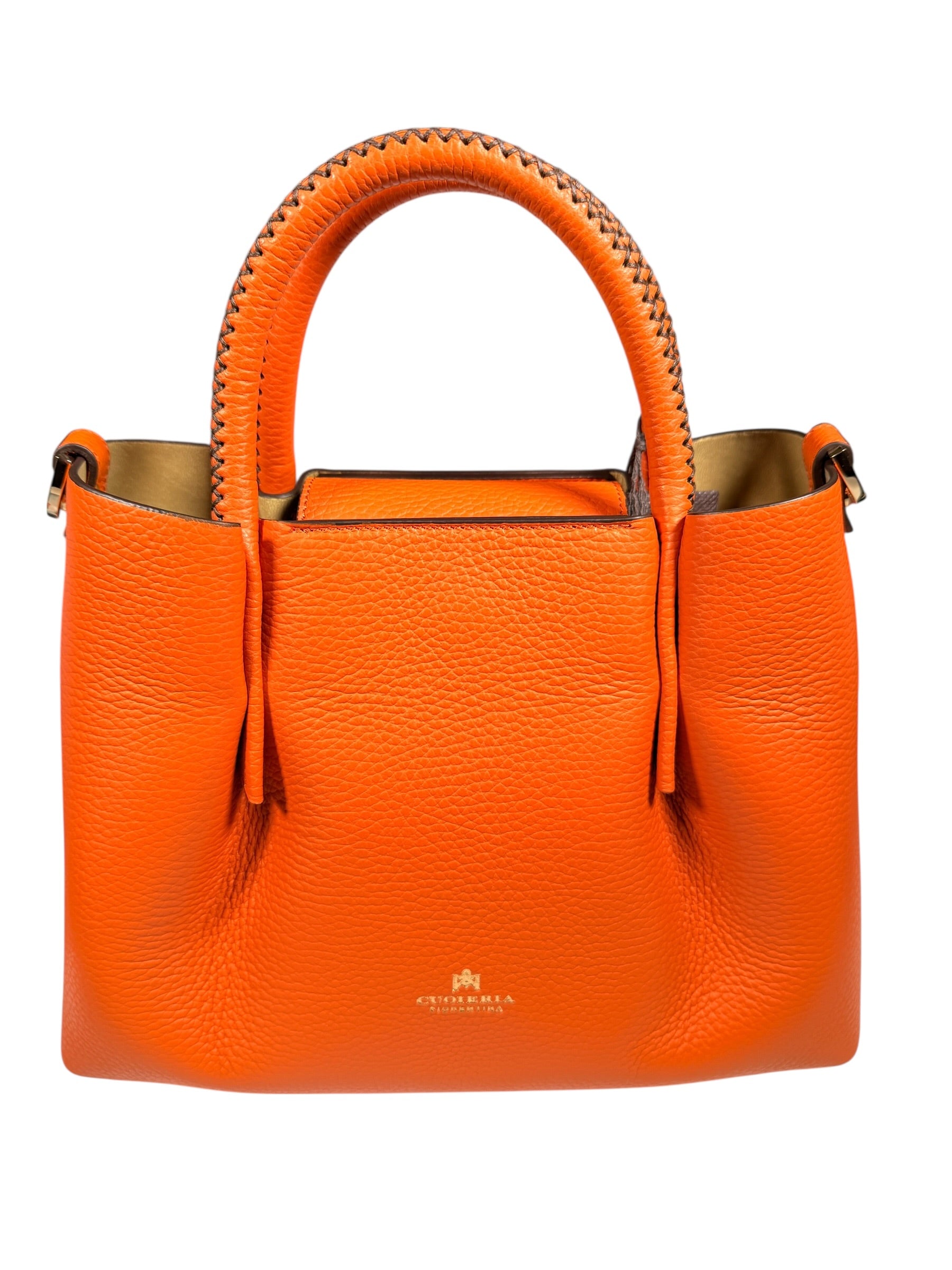 CUOIERIA FIORENTINA CANDY SMALL TOTE - ORANGE