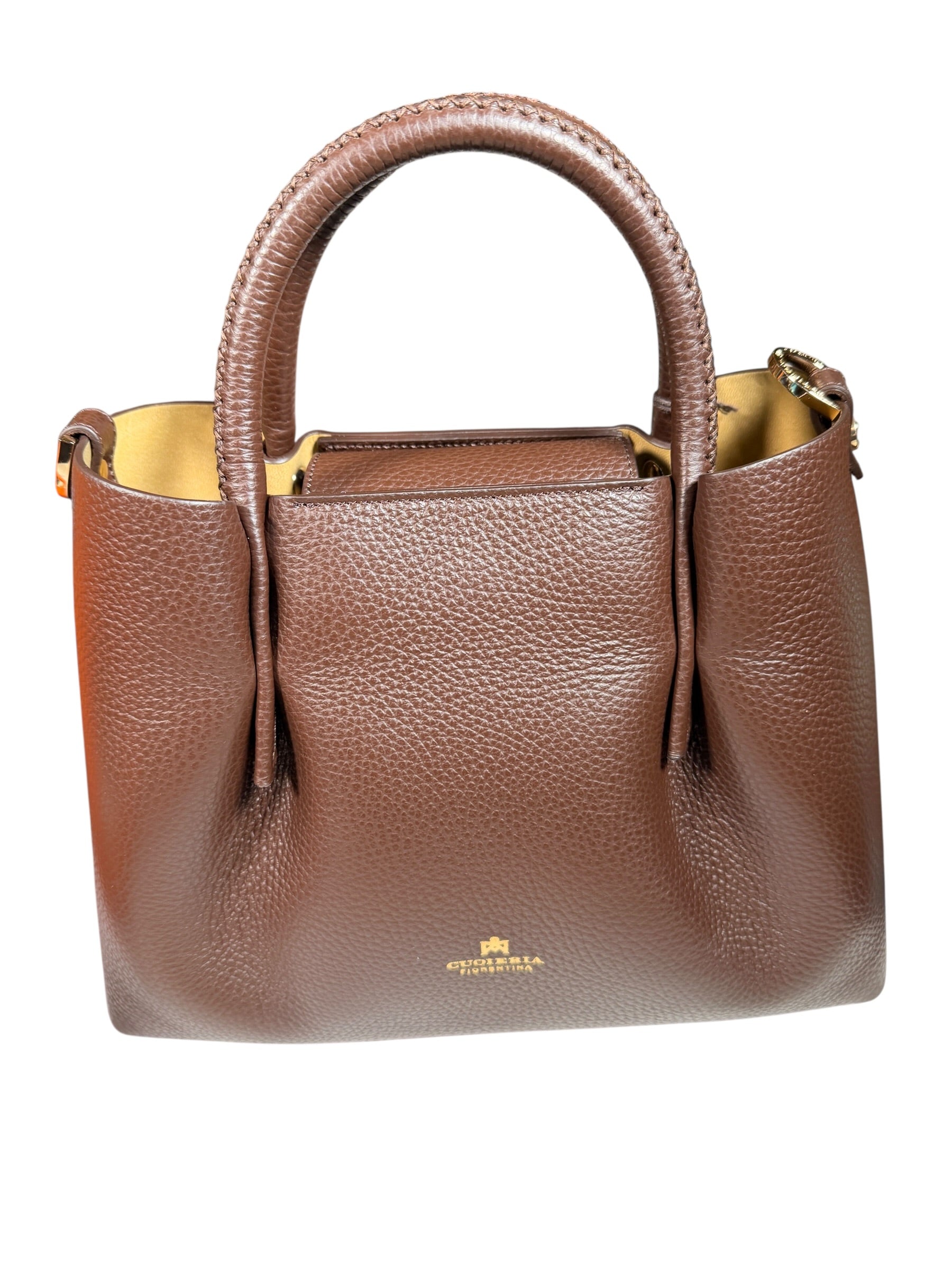 CUOIERIA FIORENTINA CANDY SMALL TOTE - DARK CHOCOLATE