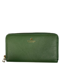 CUOIERIA FIORENTINA ZIP WALLET - ALOE