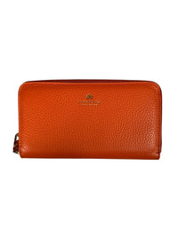 CUOIERIA FIORENTINA ZIP WALLET - ORANGE