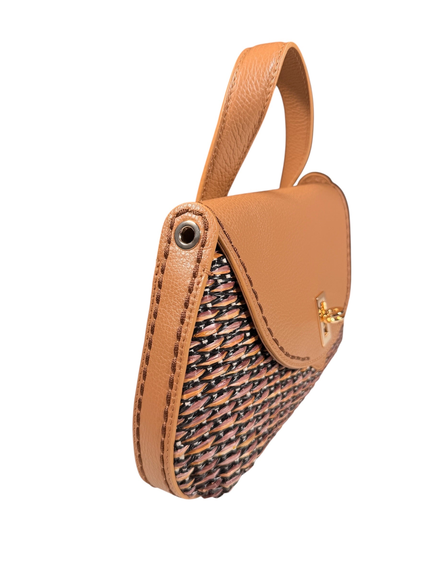 VISONA CRUISE RAFFIA BAG - QUERCIA