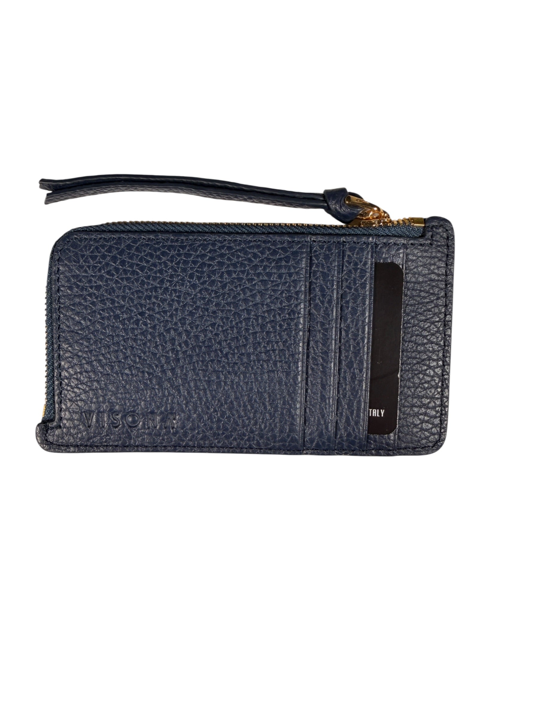 VISONA ZIPPED CARD CASE WALLET - NOTTE