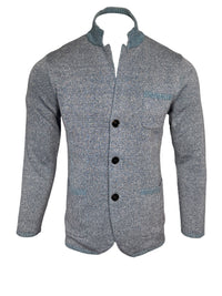 MAURIZIO BALDASSARI VANISE KNIT JACKET - AIR BLUE