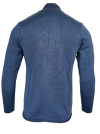 MAURIZIO BALDASSARI VANISE KNIT JACKET - DENIM BLUE