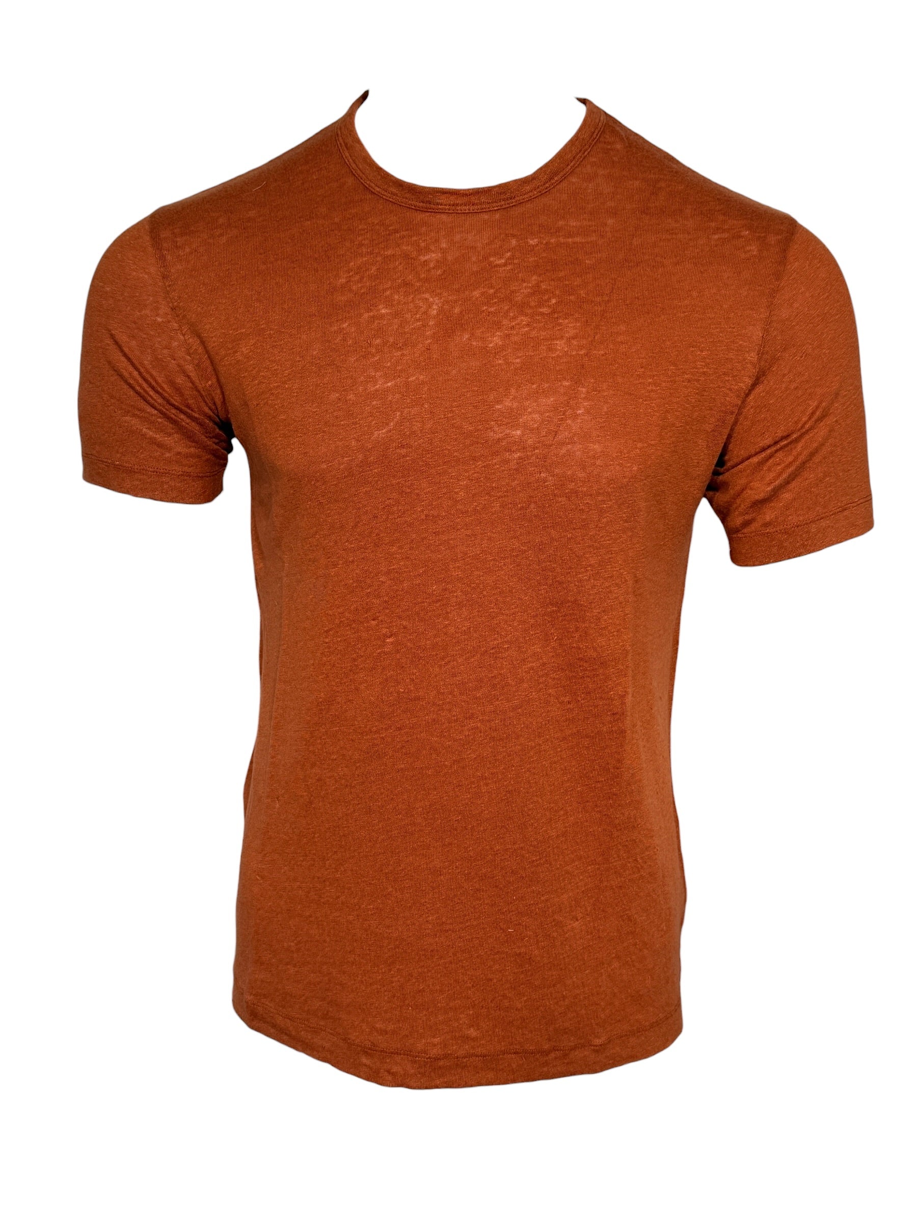HARTFORD MEN'S LINEN CREW SHORT SLEEVE SHIRT - COPPER