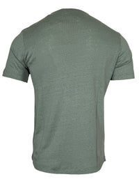 HARTFORD MEN'S LINEN CREW SHORT SLEEVE SHIRT - CACTUS