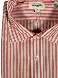 HARTFORD MEN'S CASUAL COTTON SHIRT - RED & WHITE STRIPE
