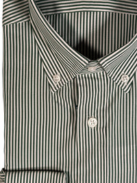 GIANGI NAPOLI MEN'S SHIRT - GREEN COMPACT STRIPE