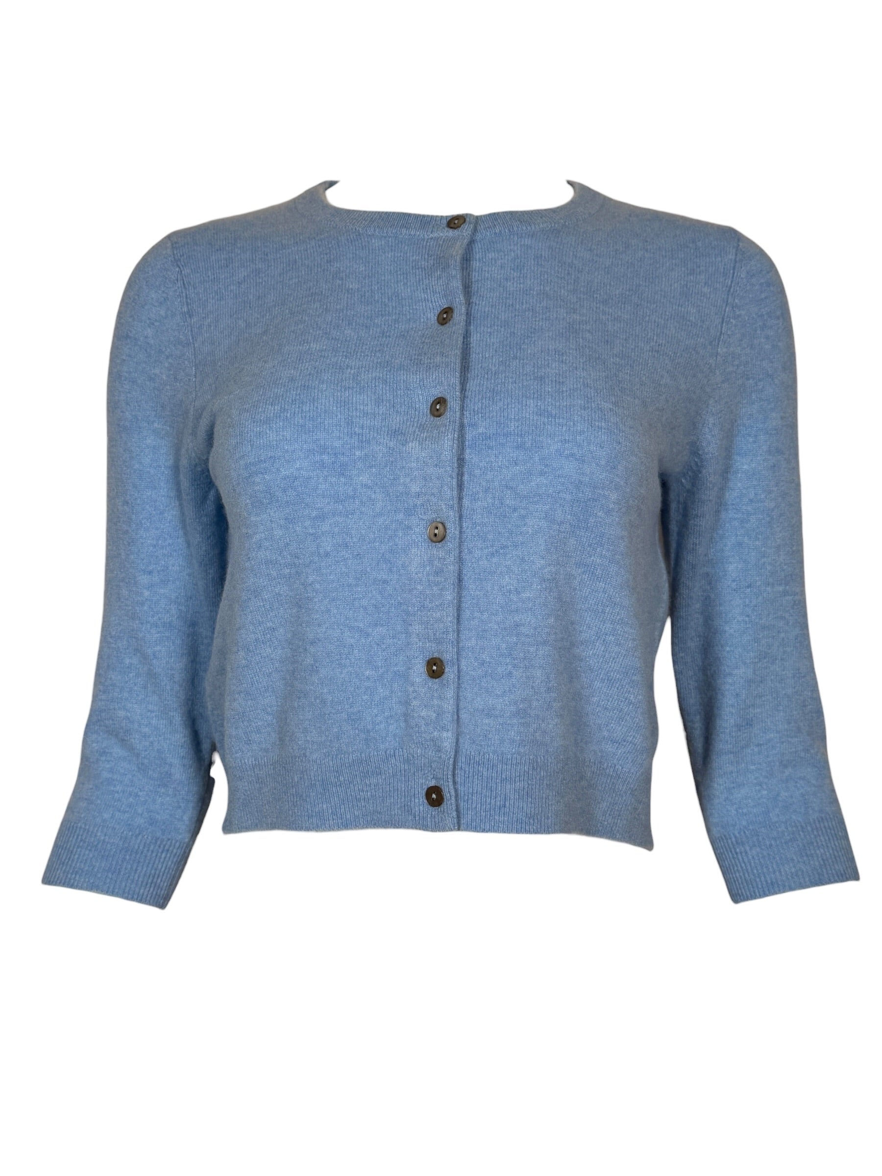 REPEAT CASHMERE CARDIGAN - LIGHT BLUE