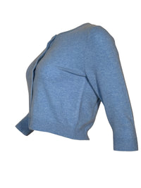 REPEAT CASHMERE CARDIGAN - LIGHT BLUE
