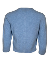 REPEAT CASHMERE CARDIGAN - LIGHT BLUE