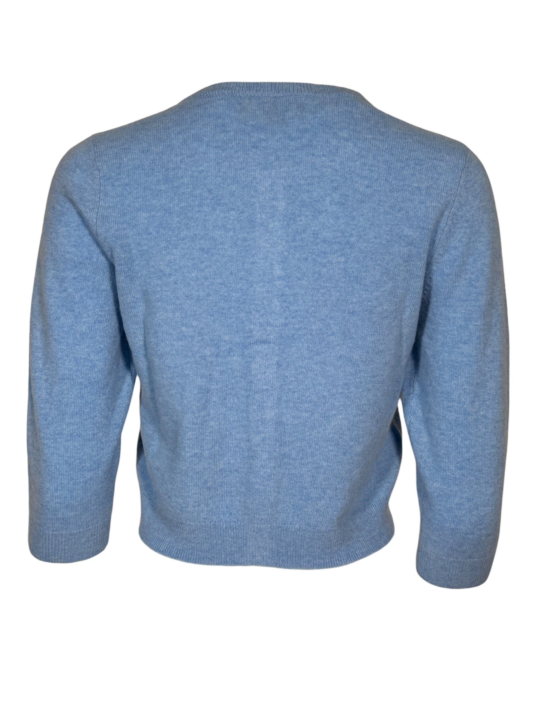 REPEAT CASHMERE CARDIGAN - LIGHT BLUE