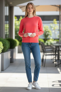 REPEAT CASHMERE PULLOVER - CANDY
